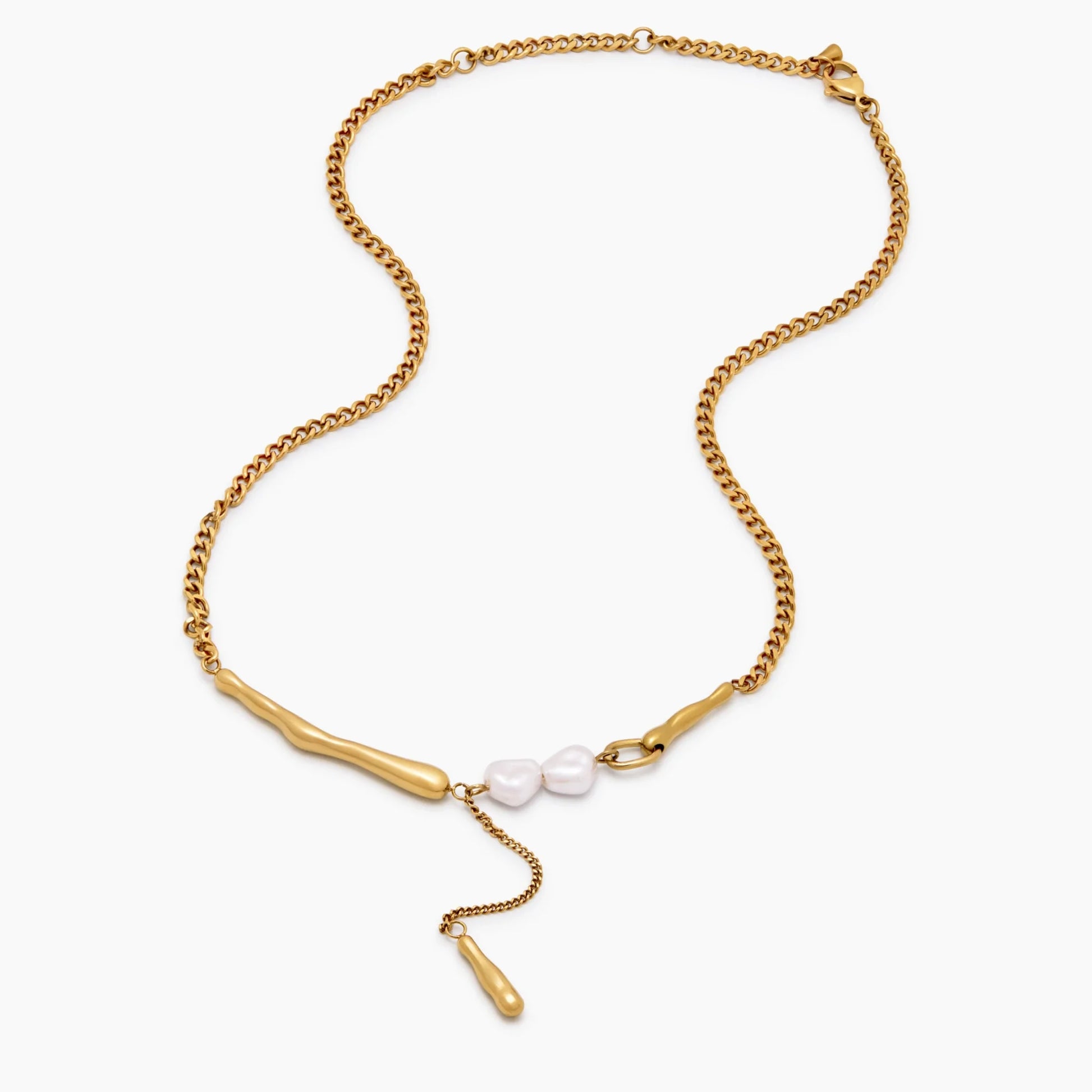 Hedda Pearl Bar Necklace
