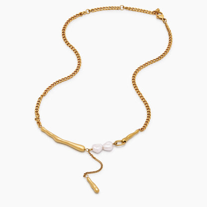 Hedda Pearl Bar Necklace