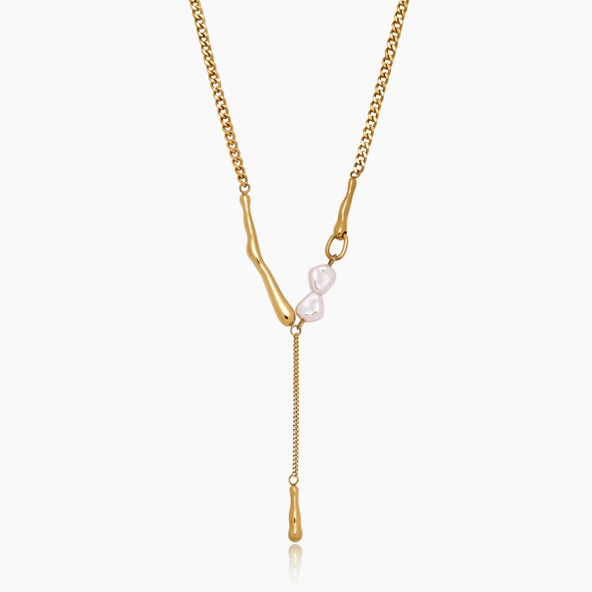 Hedda Pearl Bar Necklace
