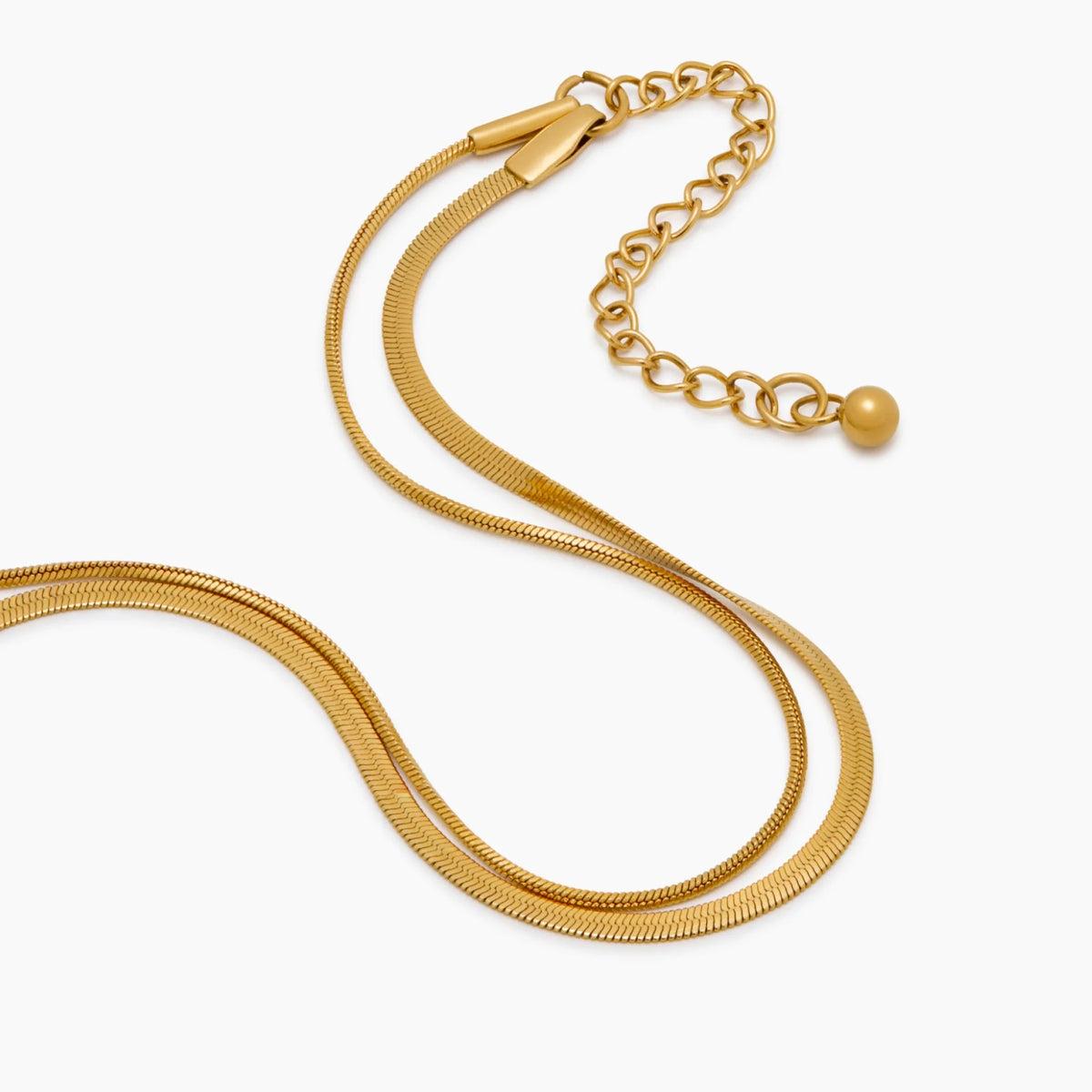 Double Snake Layered Bracelet