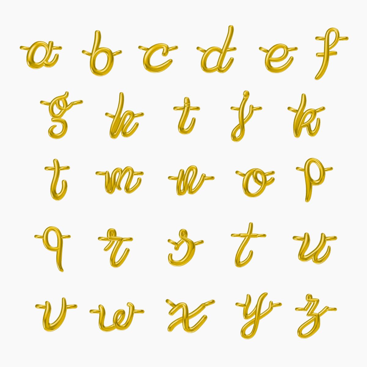 Fine Script Initial Bracelet