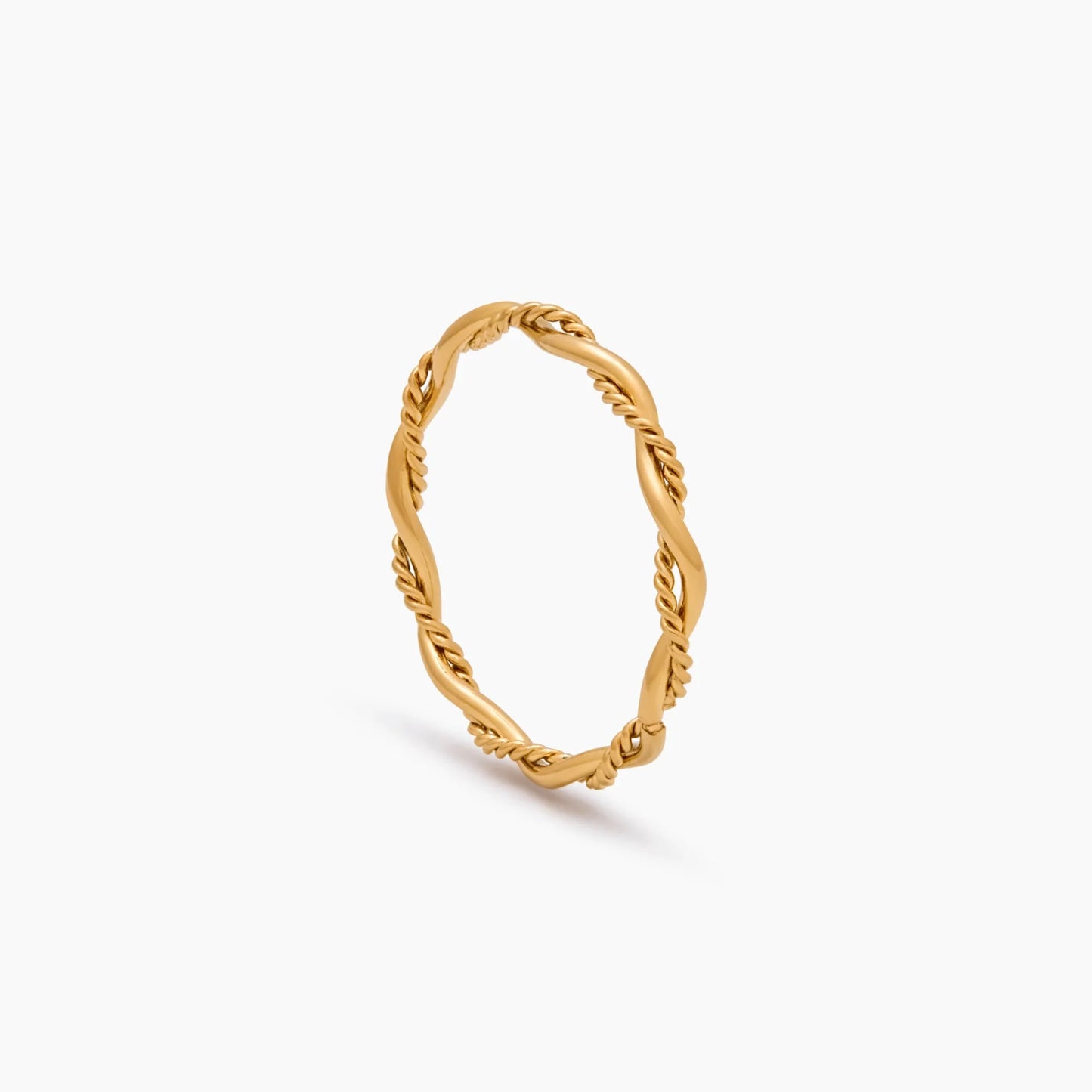 Fine Double Twist Ring