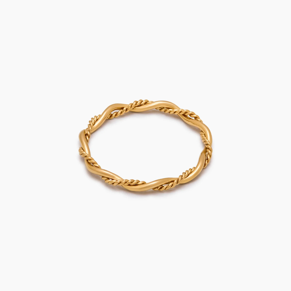 Fine Double Twist Ring
