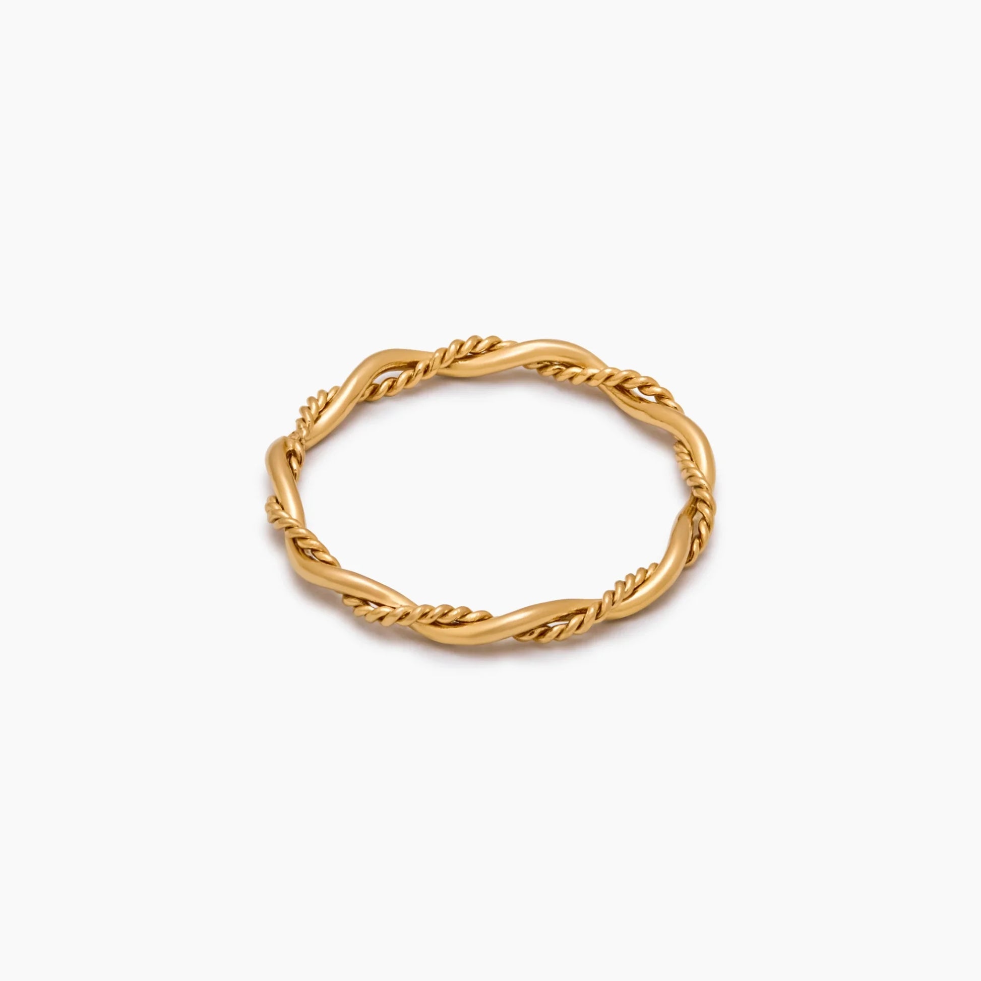Fine Double Twist Ring