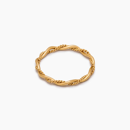 Fine Double Twist Ring