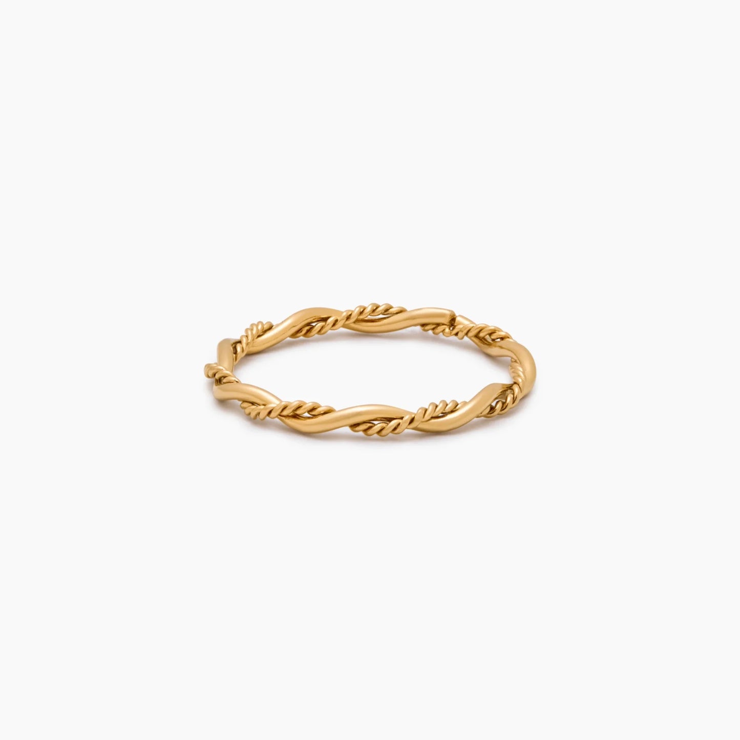 Fine Double Twist Ring