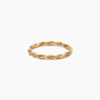 Fine Double Twist Ring