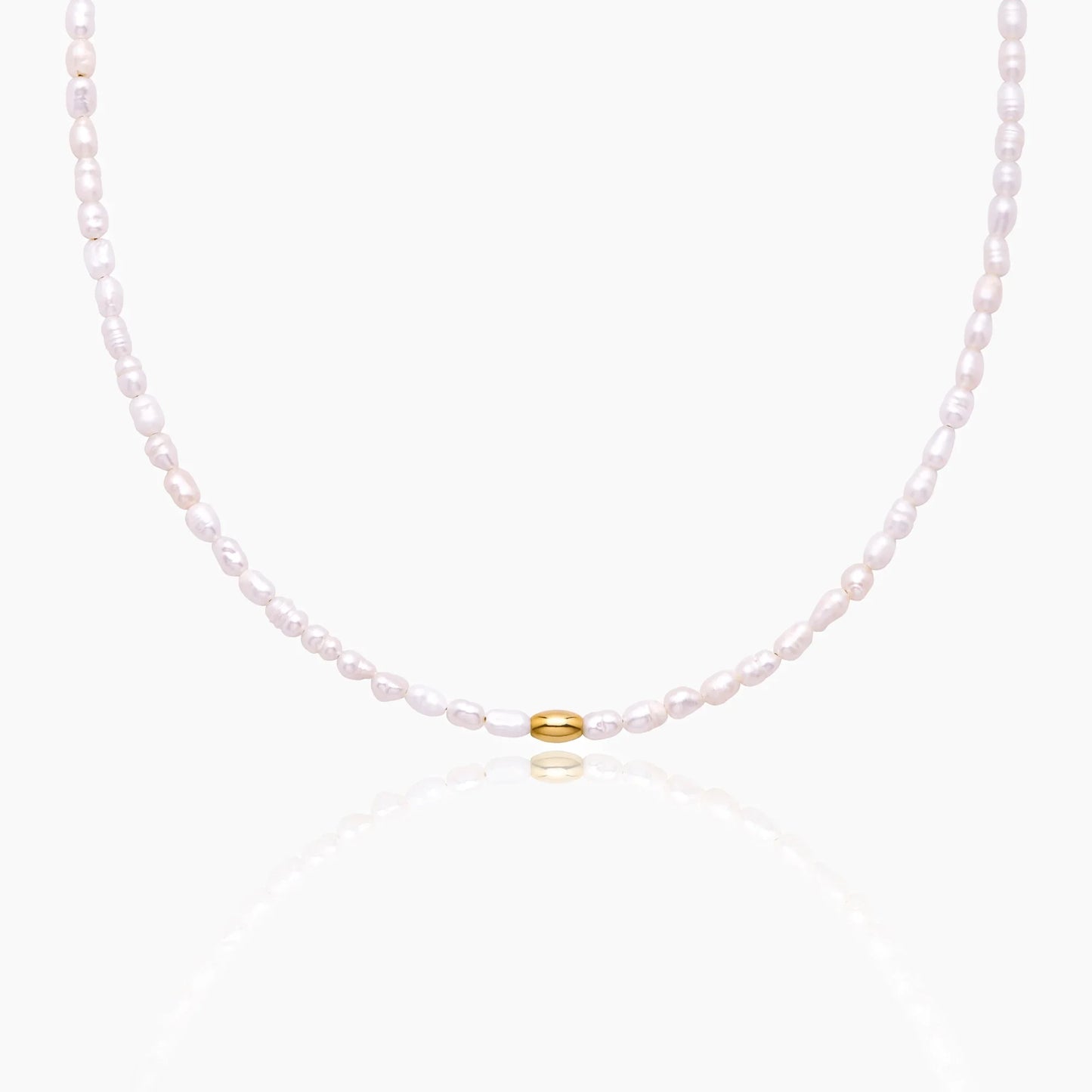 Simple Pearl Choker Necklace