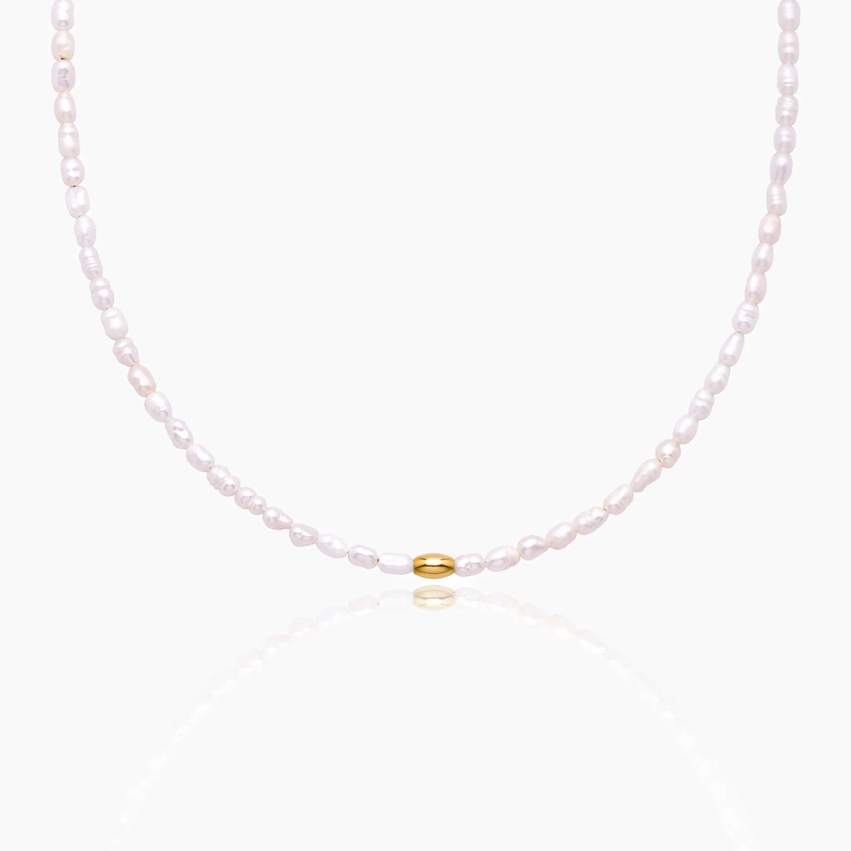 Simple Pearl Choker Necklace