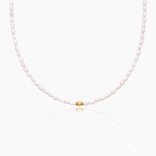 Simple Pearl Choker Necklace
