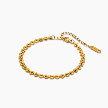 Heart Row Bracelet
