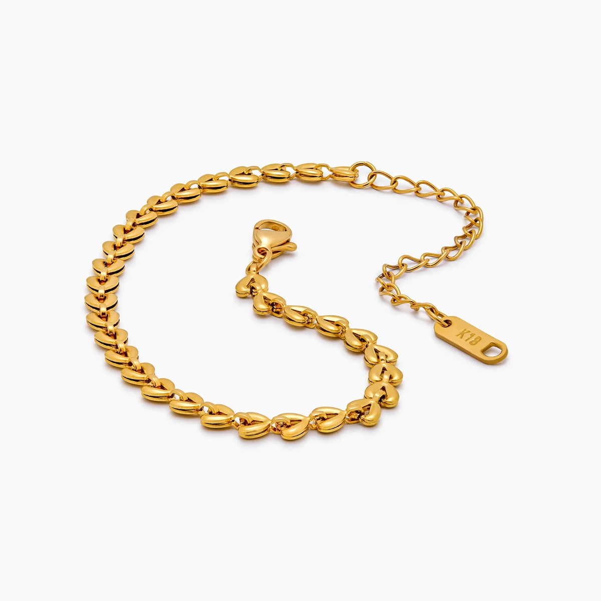 Heart Row Bracelet