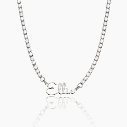 Script Name Line Necklace