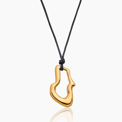 Cast Wave Cord Necklace