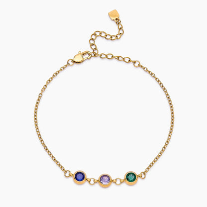 Personalised Family Birthstone Bracelet