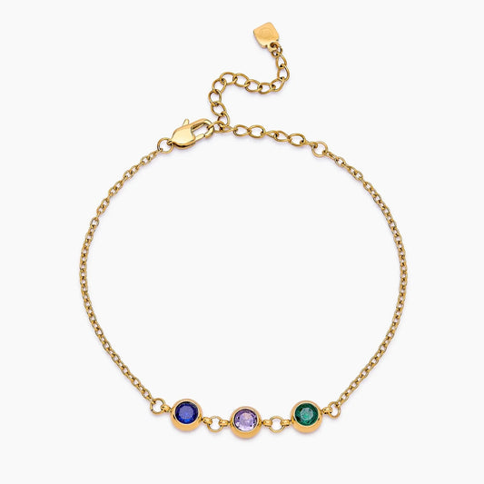 Personalised Family Birthstone Bracelet