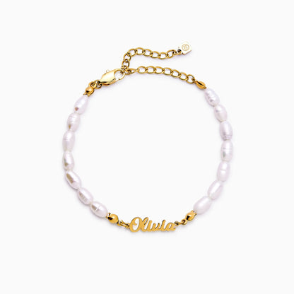 Pearl Name Bracelet