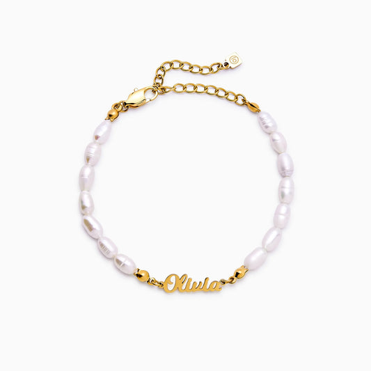 Pearl Name Bracelet