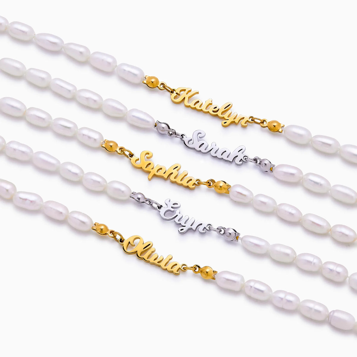 Pearl Name Bracelet
