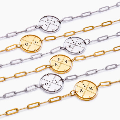 Engraved North Bracelet