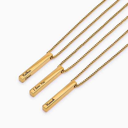 Secret Note Pillar Necklace