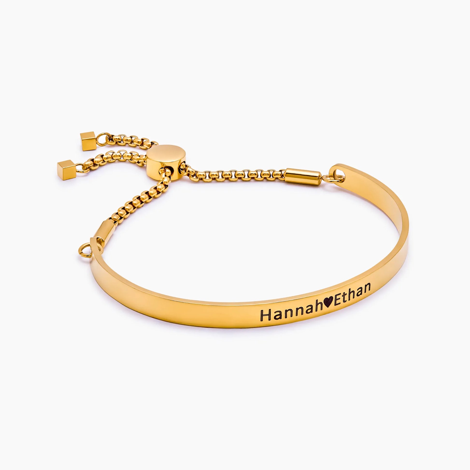 Script Bar Slider Bracelet