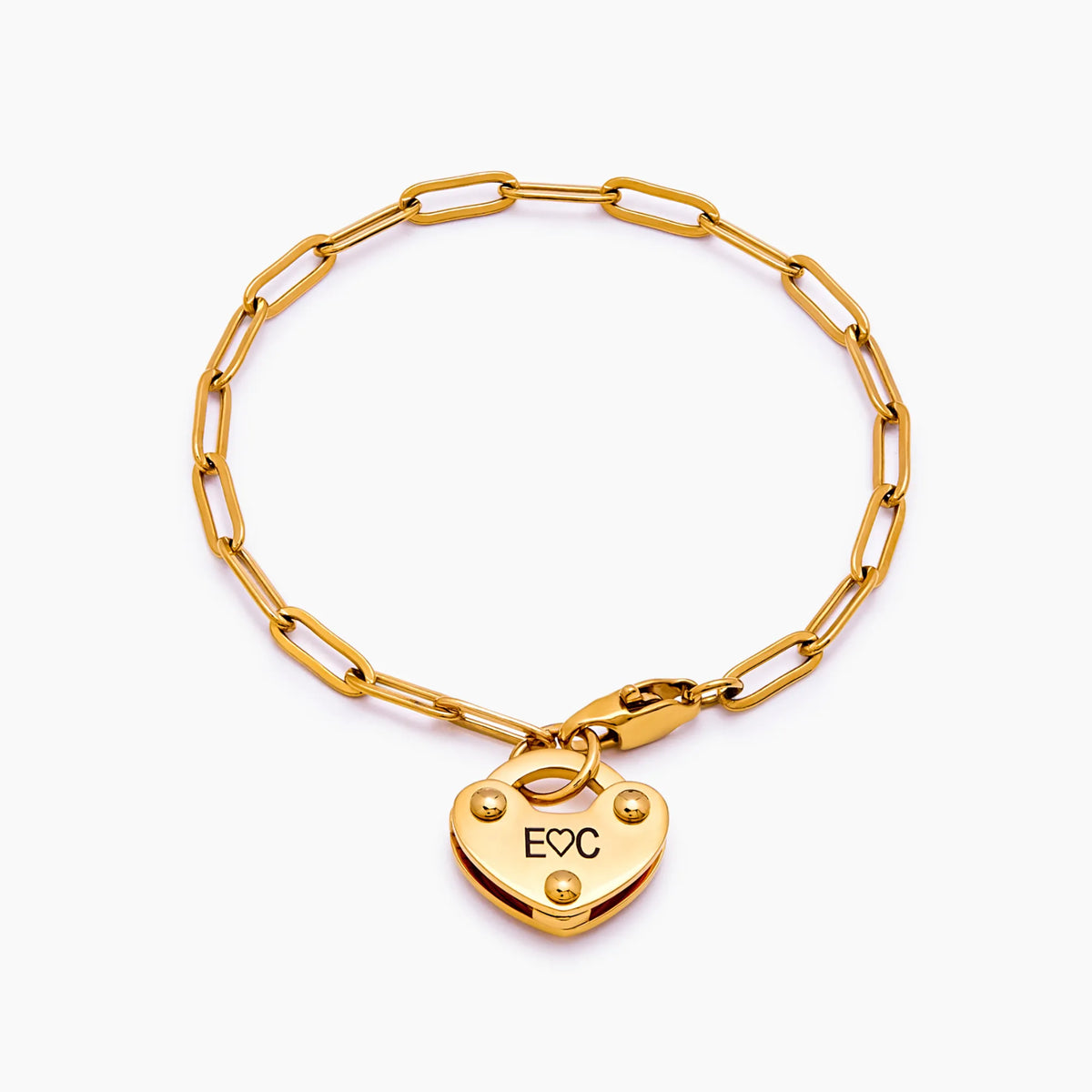 Padlock Initial Bracelet