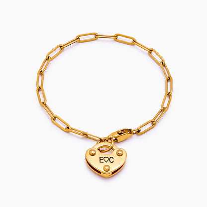 Padlock Initial Bracelet