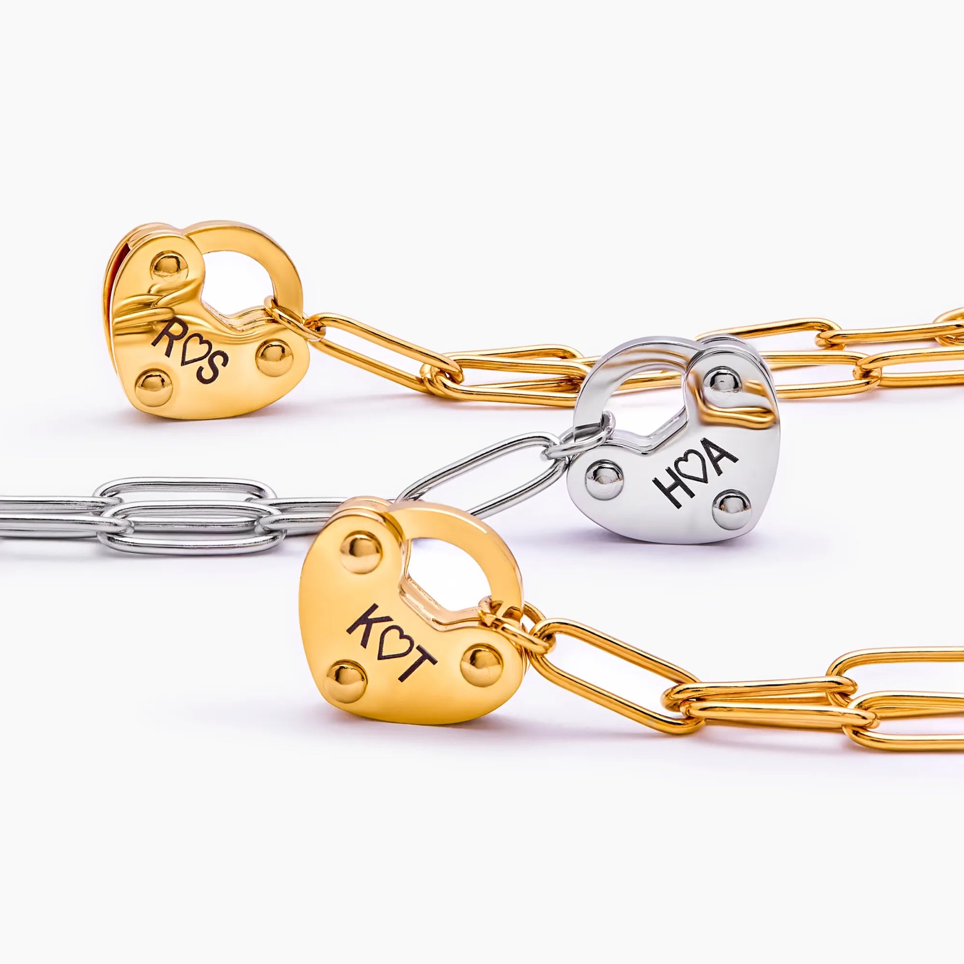 Padlock Initial Necklace