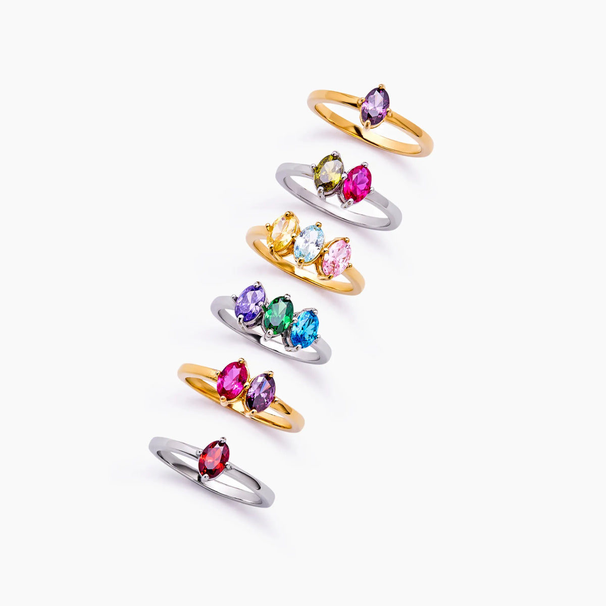 Marquise Kin Birthstone Ring