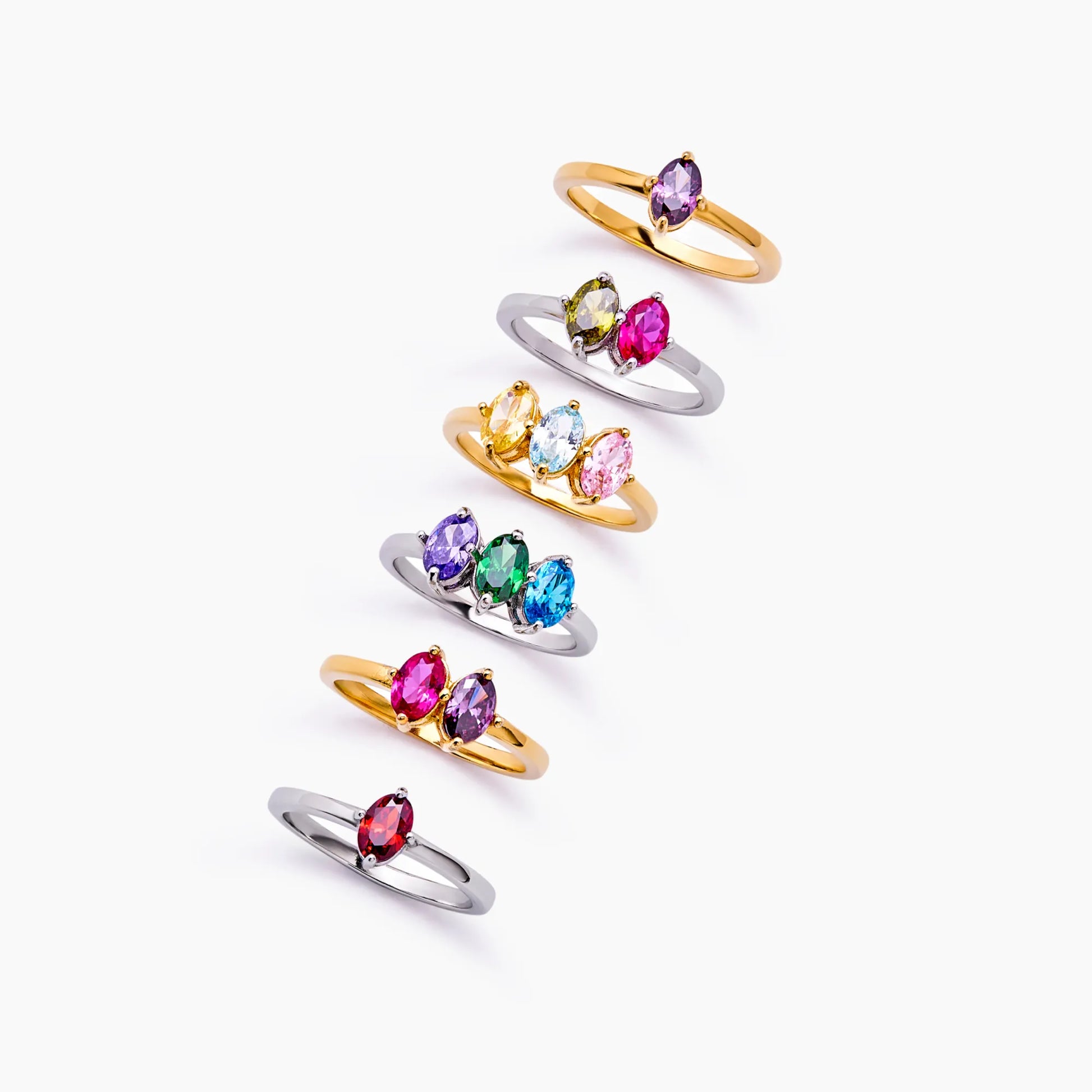Marquise Kin Birthstone Ring