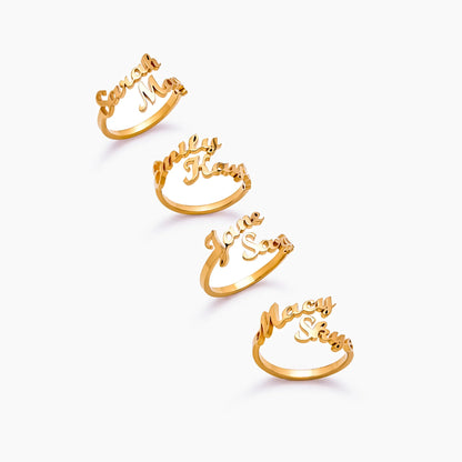 Pair Name Ring