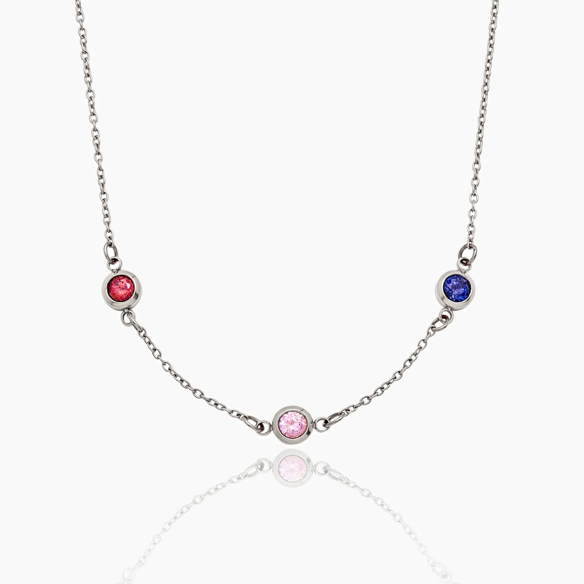 Personalised Family Birthstone Necklace