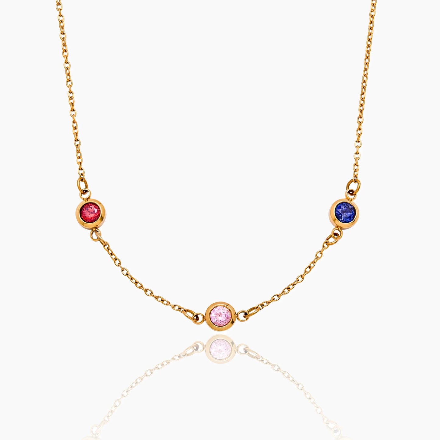 Personalised Family Birthstone Necklace