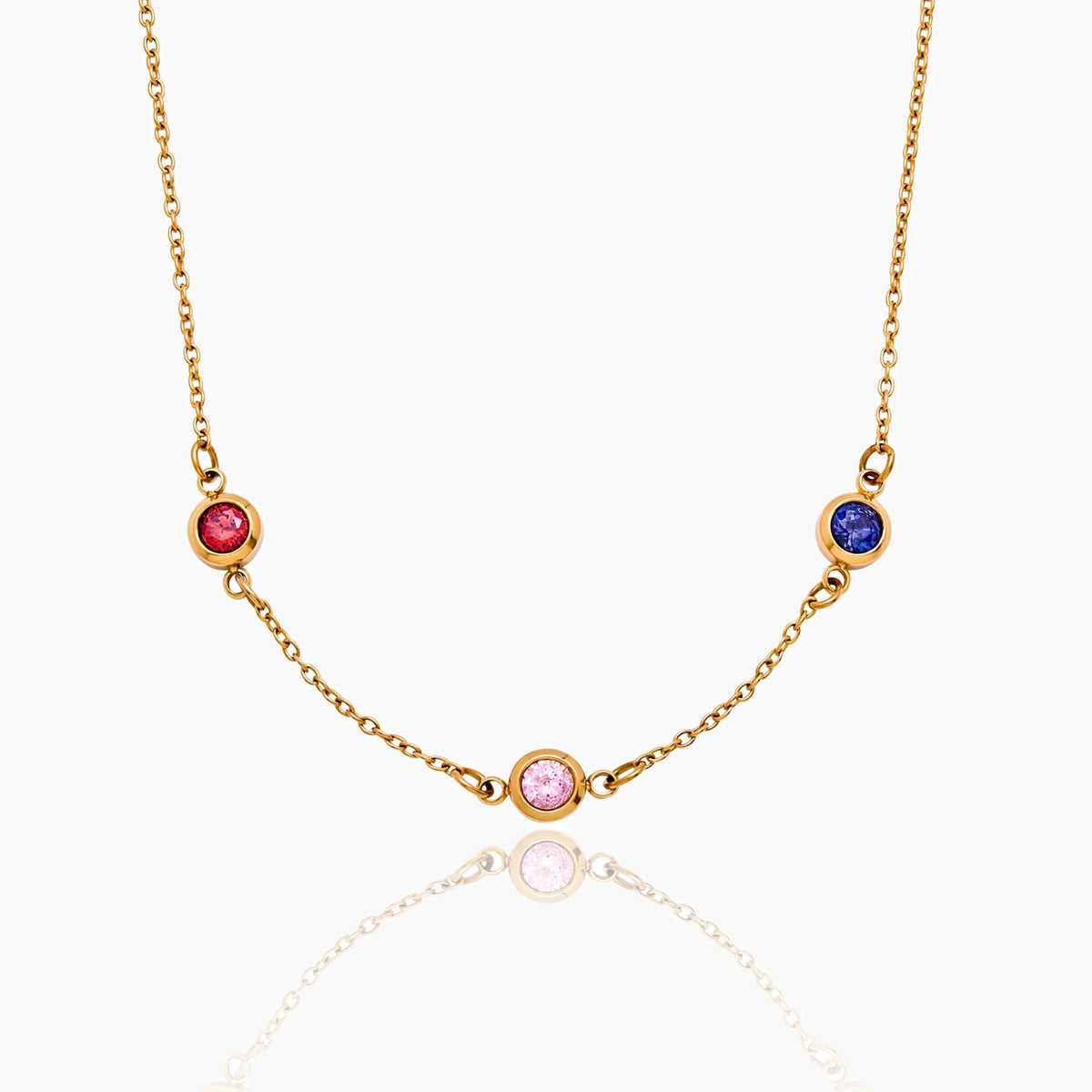 Personalised Family Birthstone Necklace