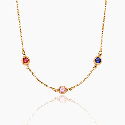 Personalised Family Birthstone Necklace