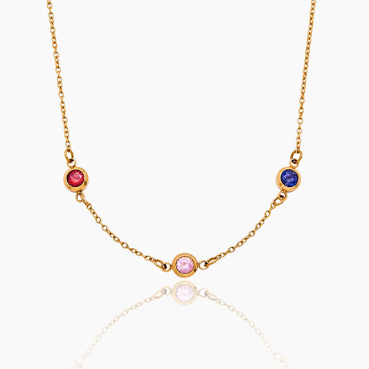 Personalised Family Birthstone Necklace