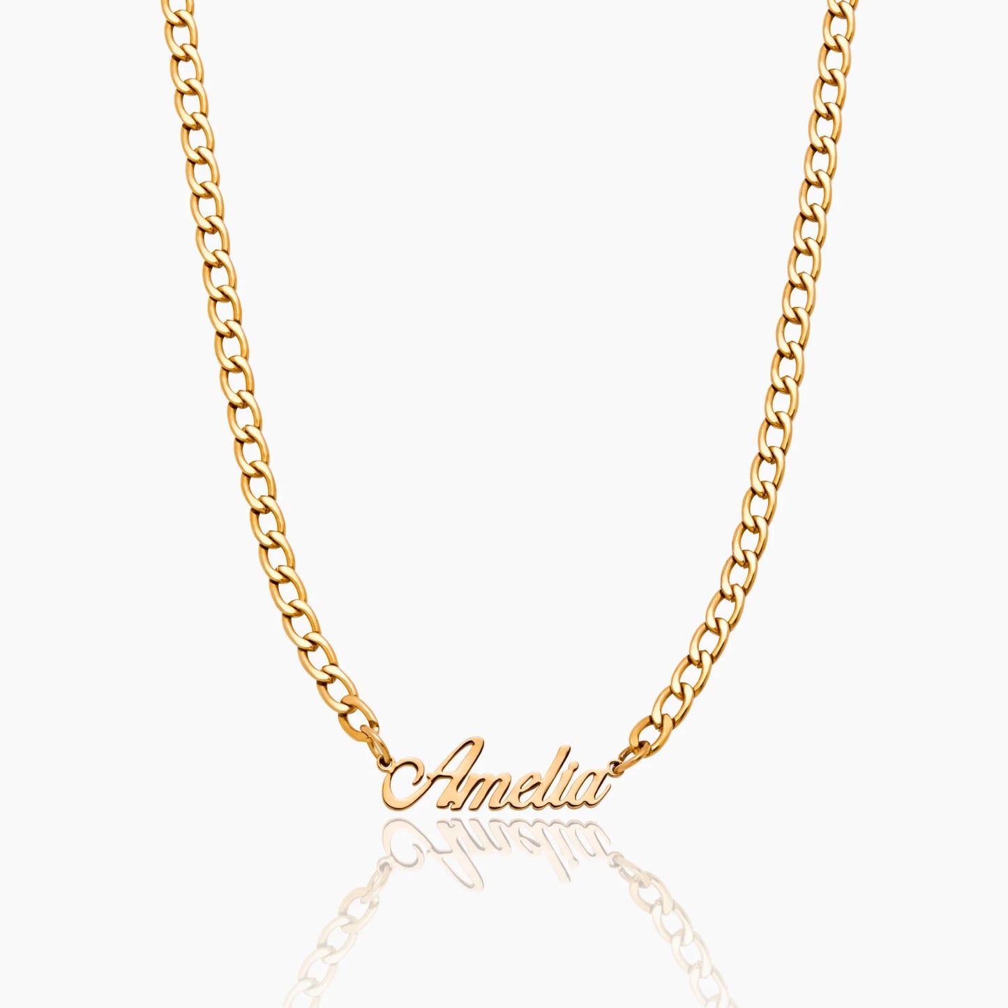 Heavy Curb Name Necklace