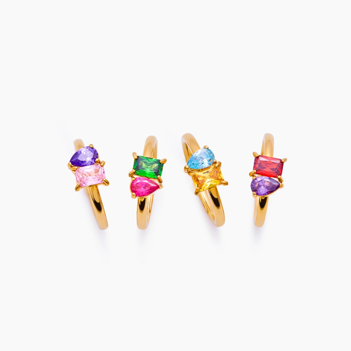 Pair Birthstone Ring