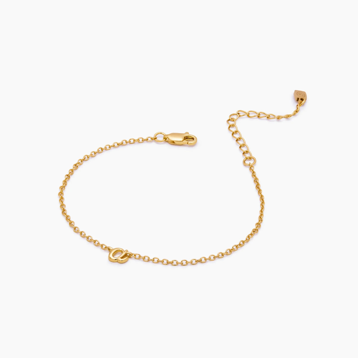 Fine Script Initial Bracelet