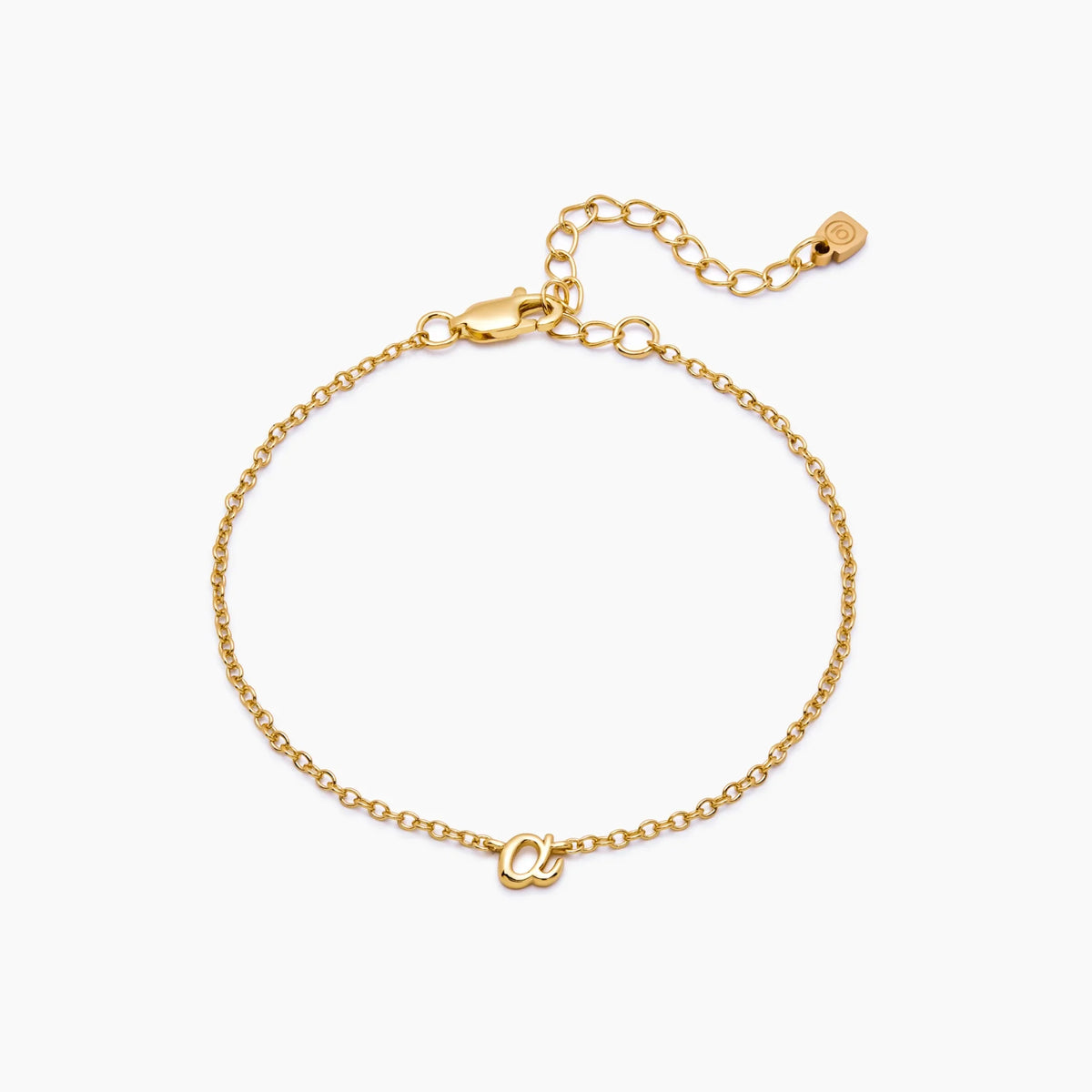 Fine Script Initial Bracelet