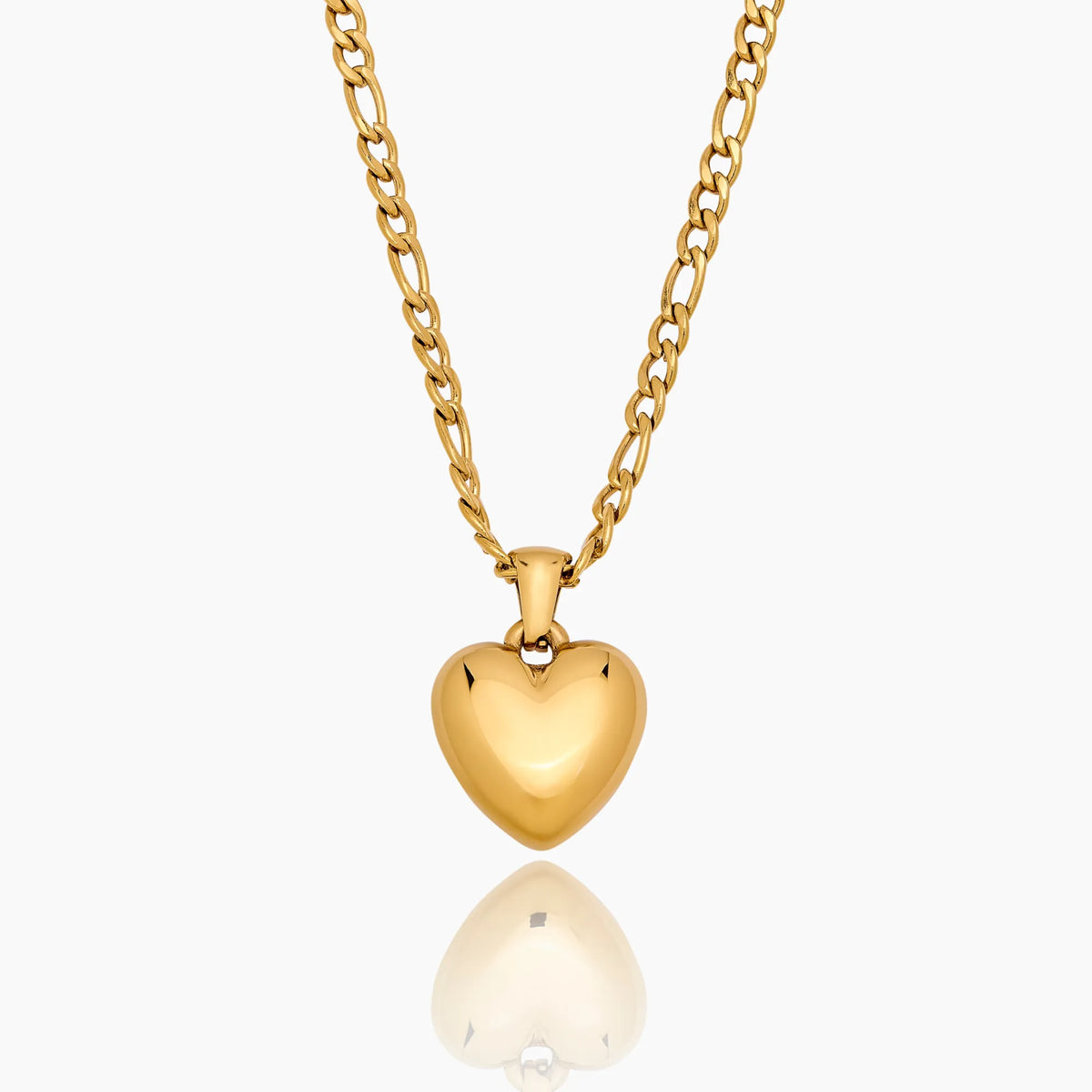 Puff Heart Pendant Necklace
