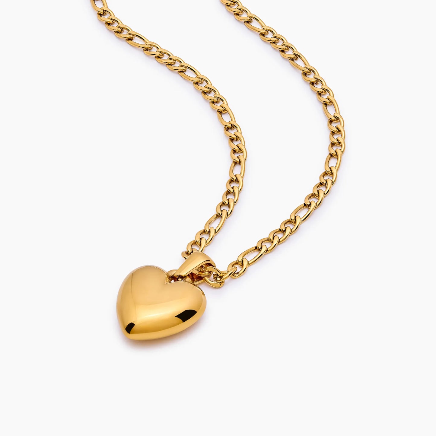 Puff Heart Pendant Necklace
