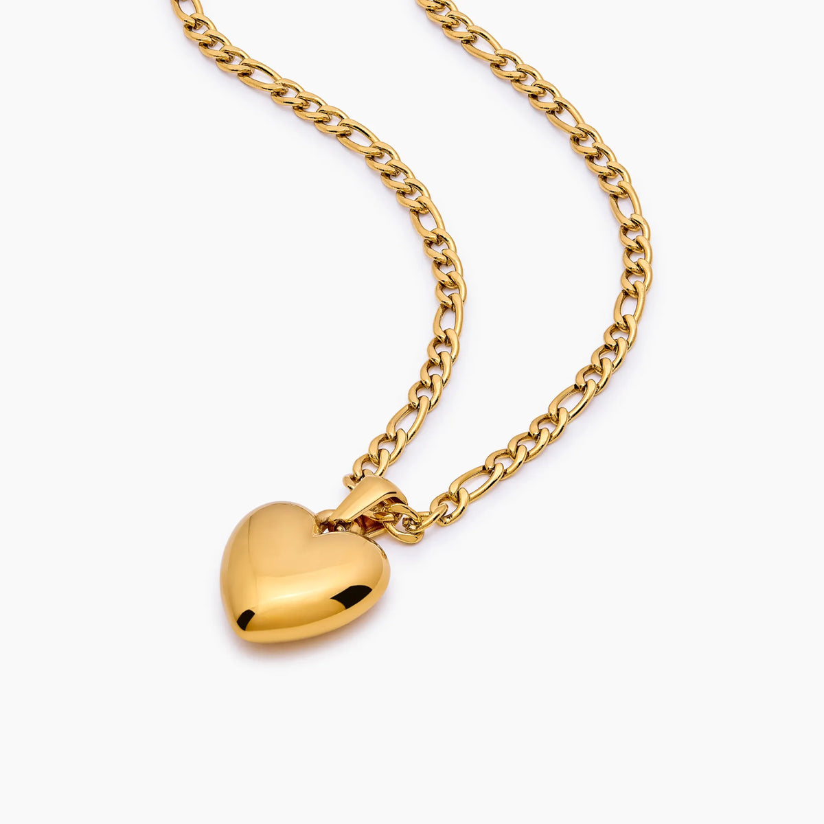 Puff Heart Pendant Necklace