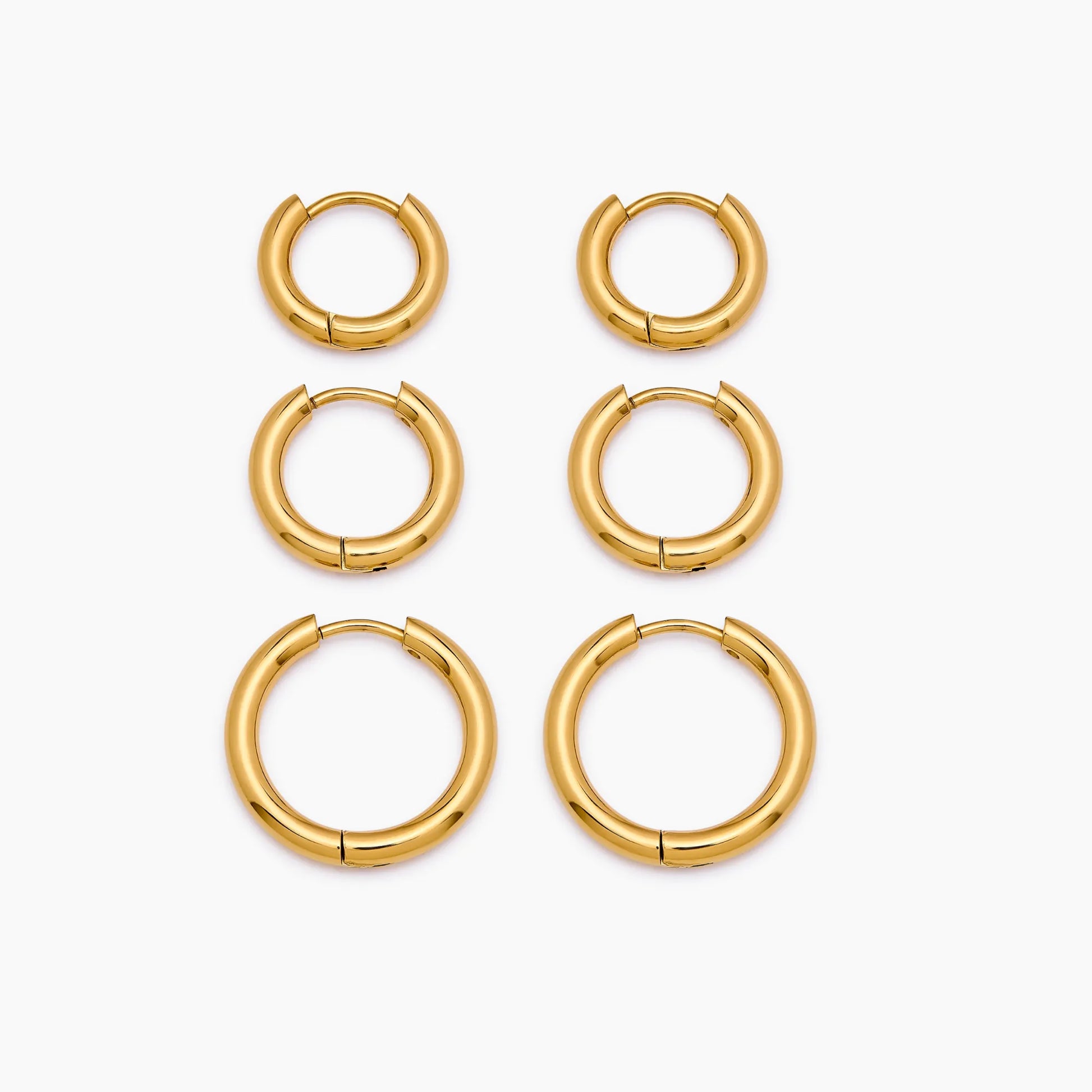 Simple Gold Hoop Set