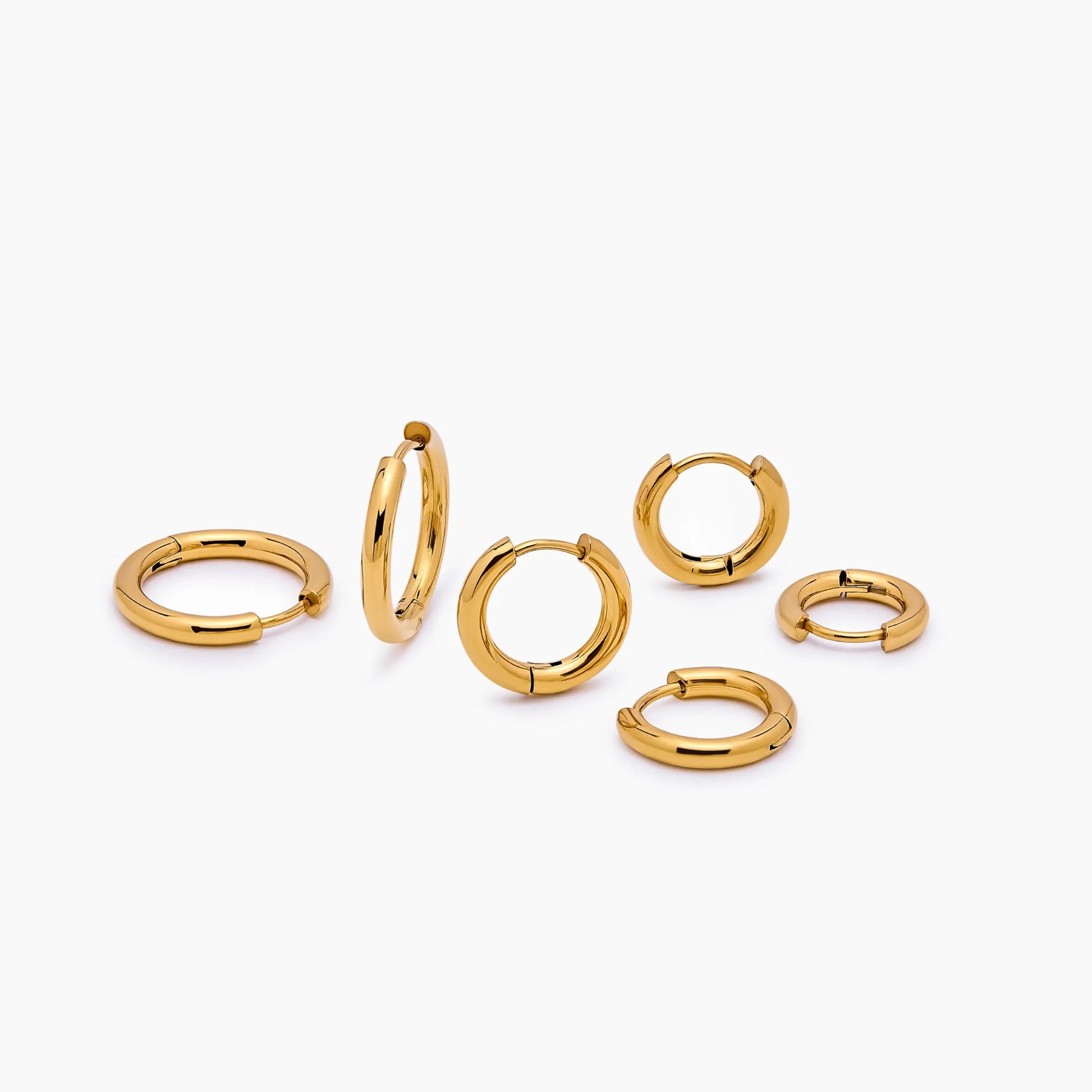 Simple Gold Hoop Set