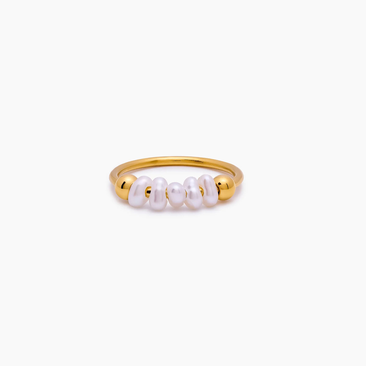 Mini Pearl Line Ring