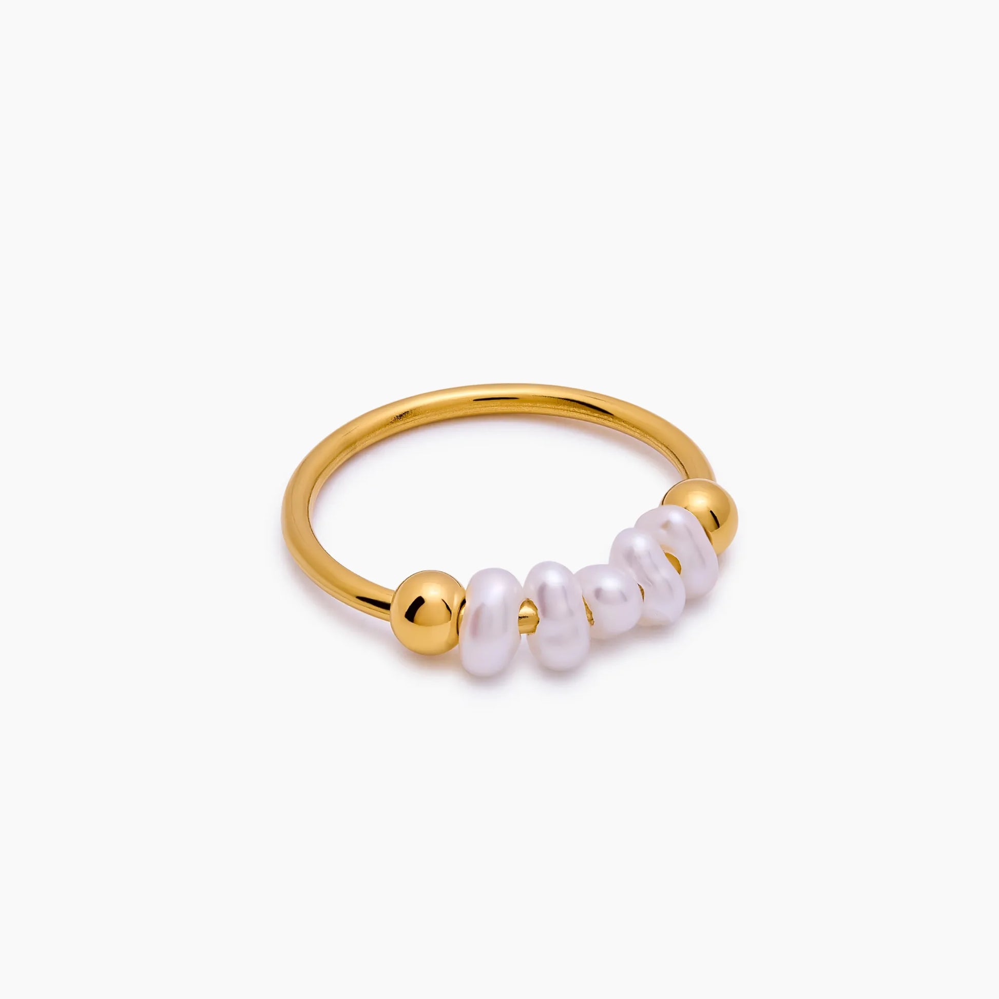 Mini Pearl Line Ring
