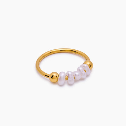 Mini Pearl Line Ring
