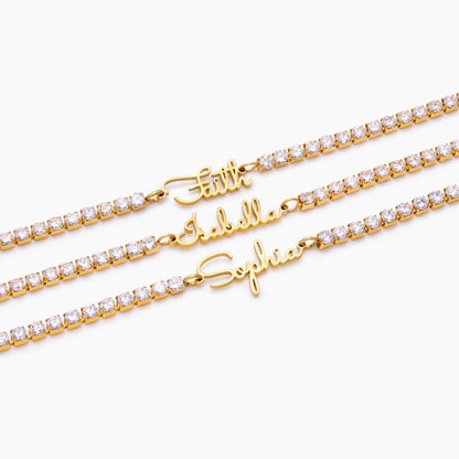 Script Name Line Bracelet